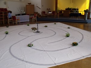 Labyrinth laid out at St. Thomas