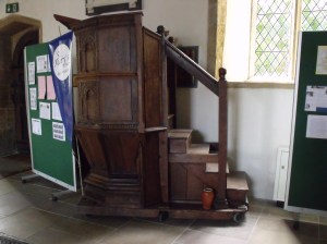 Pulpit on wheels