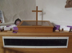 Prayer requests on top of a heater