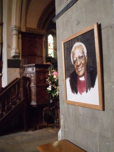 Picture of Desmon Tutu who was a curate here in the 1960's